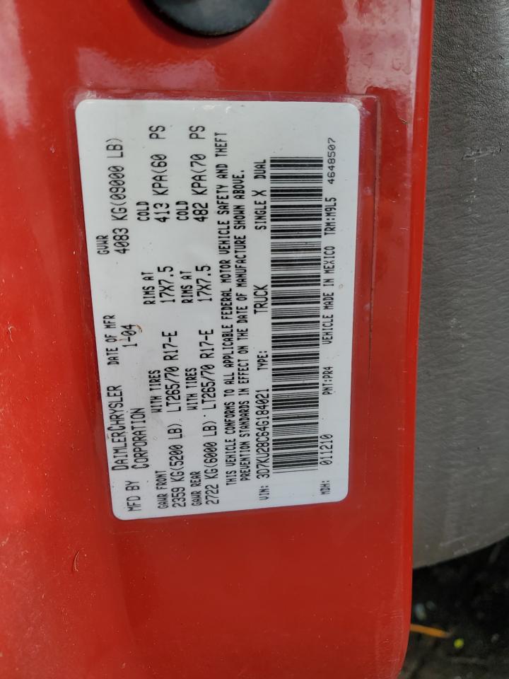 3D7KU28C64G184021 2004 Dodge Ram 2500 St 3D7KU28C64G184021 2004 Dodge Ram 2500 St