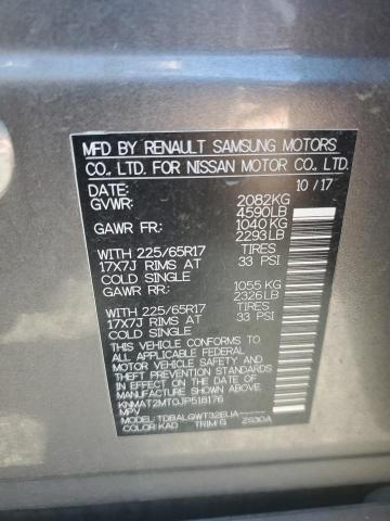 2018 NISSAN ROGUE S - KNMAT2MT0JP518176