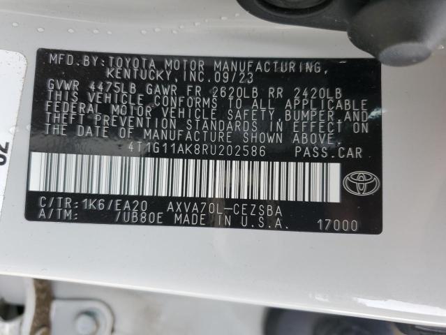 VIN 4T1G11AK8RU202586 2024 TOYOTA CAMRY no.13