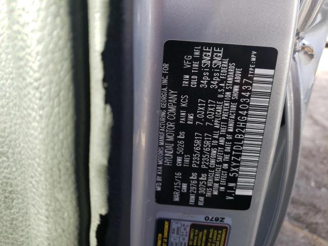 5XYZTDLB2HG403437 Hyundai SANTA FE SPORT