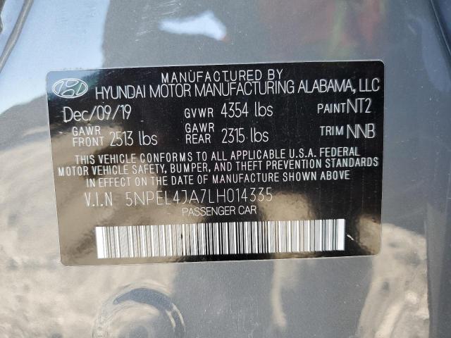 5NPEL4JA7LH014335 | 2020 HYUNDAI SONATA SEL