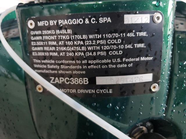 2012 VESPA LX 50 - ZAPC386B5C5301476