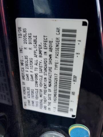 1HGCM66507A042617 | 2007 Honda accord ex