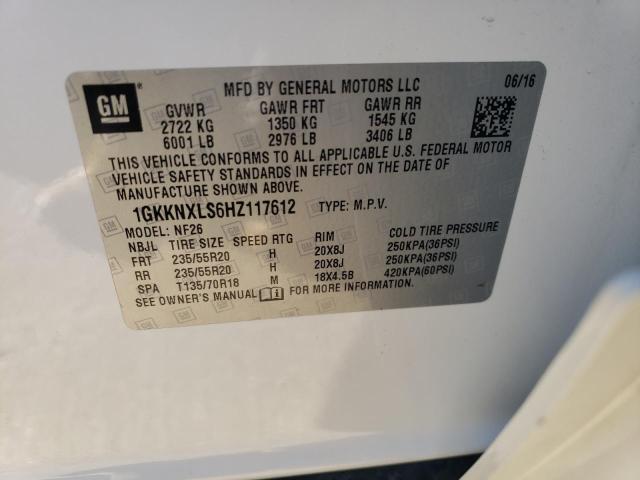 2017 GMC ACADIA DEN - 1GKKNXLS6HZ117612
