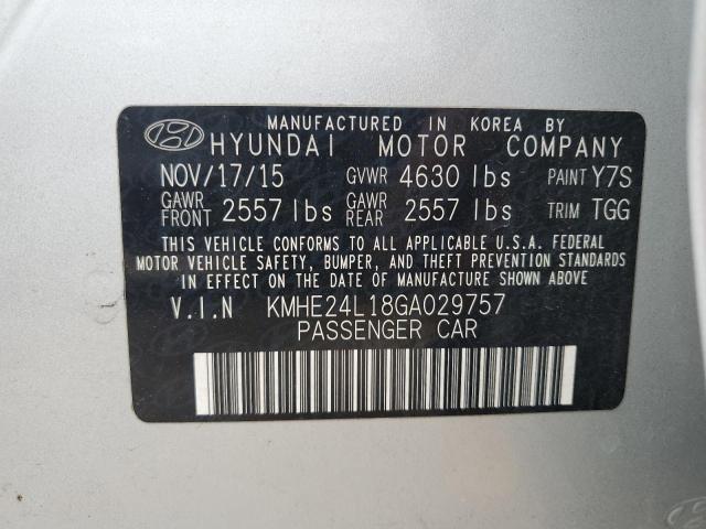 2016 HYUNDAI SONATA HYB - KMHE24L18GA029757