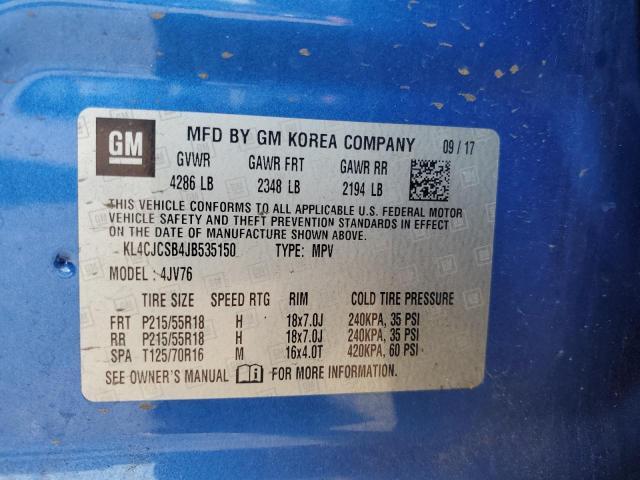 KL4CJCSB4JB535150 Buick Encore Essence