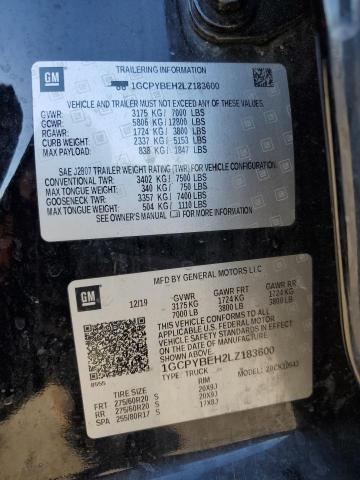 2020 CHEVROLET SILVRK1500 - 1GCPYBEH2LZ183600