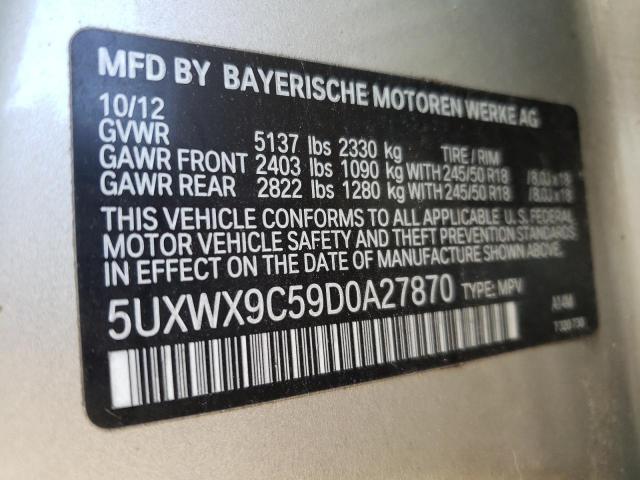 VIN 5UXWX9C59D0A27870 2013 BMW X3, Xdrive28I no.13