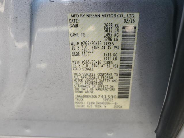 1N6AD0EV3GN741590 Nissan FRONTIER S