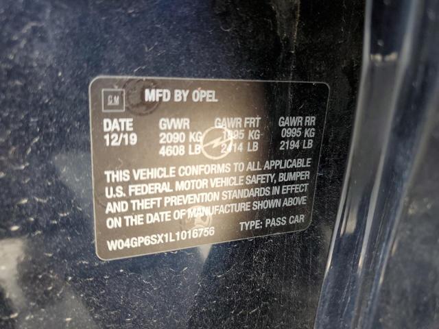 2020 BUICK REGAL ESSE W04GP6SX1L1016756