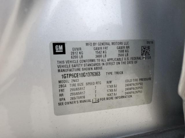 2016 GMC CANYON SLE - 1GTP6CE10G1376363