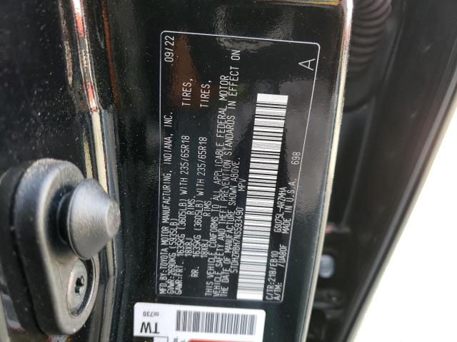 VIN 5TDHZRBH7NS593490 2022 Toyota Highlander, Xle no.13