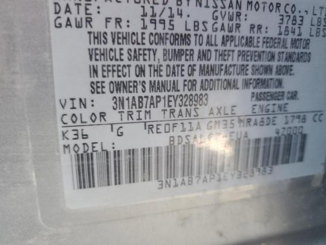 3N1AB7AP1EY328983 Nissan SENTRA S