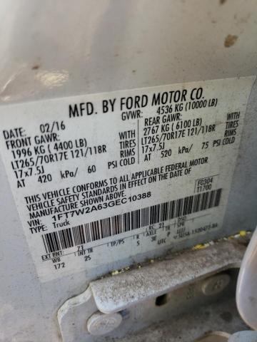 1FT7W2A63GEC10388 2016 Ford F250 Super Duty