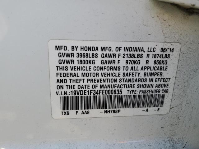 2015 ACURA ILX 20 - 19VDE1F34FE000635