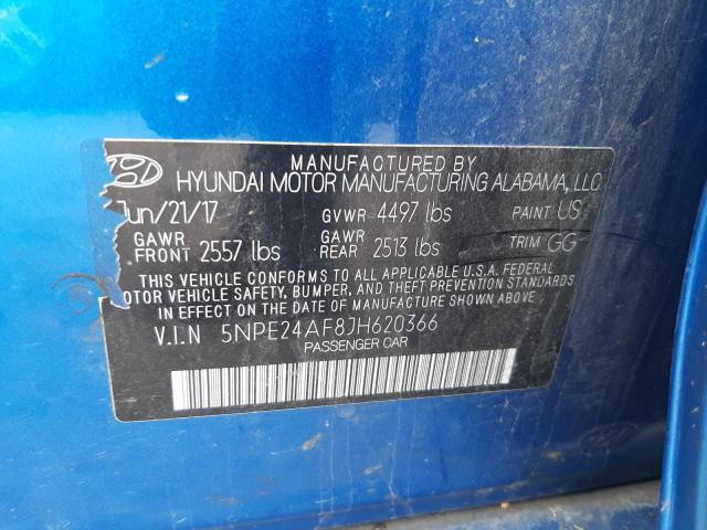 5NPE24AF8JH620366 | 2018 HYUNDAI SONATA SE