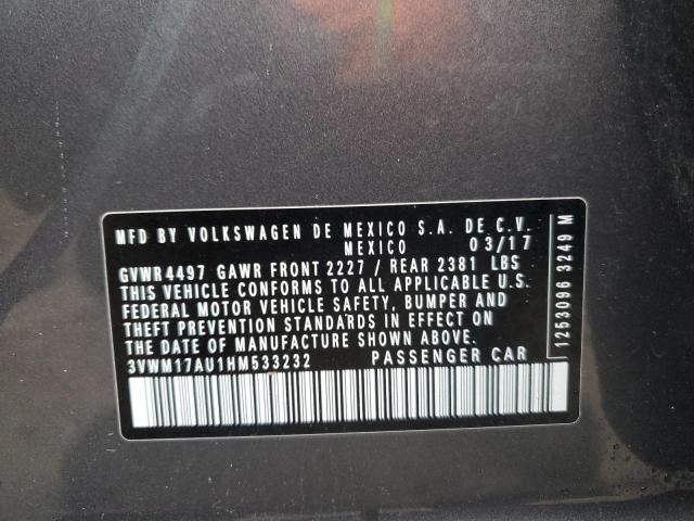 2017 Volkswagen Golf Alltrack S VIN: 3VWM17AU1HM533232 Lot: 76678433