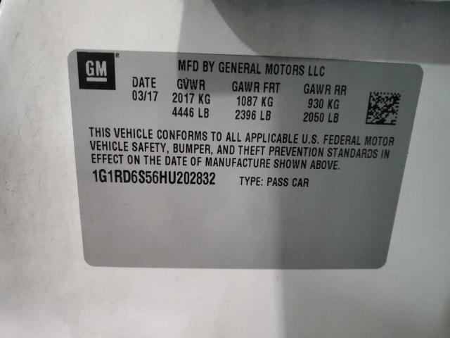 VIN 1G1RD6S56HU202832 2017 Chevrolet Volt, Premier no.12