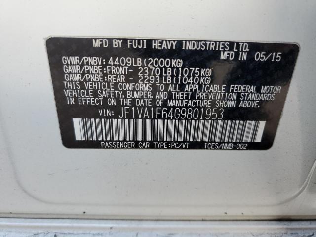 JF1VA1E64G9801953 Subaru Wrx Premium