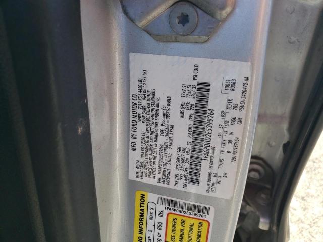 2014 Ford Fusion Se VIN: 1FA6P0HD2E5399264 Lot: 43480194