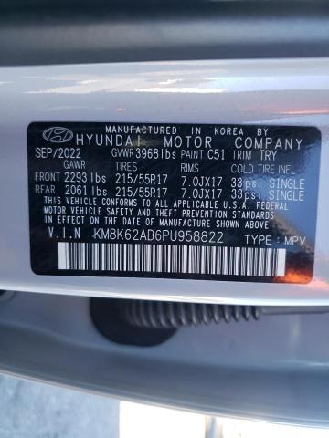 KM8K62AB6PU958822 | 2023 HYUNDAI KONA SEL