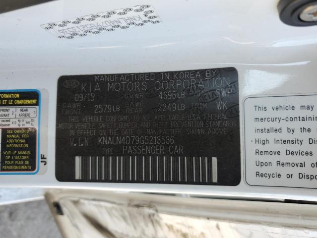 KNALN4D79G5213536 KIA Cadenza Luxury