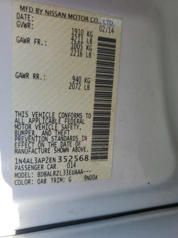 1N4AL3AP2EN352568 Nissan ALTIMA 2.5