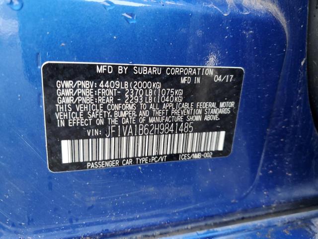 JF1VA1B62H9841485 Subaru WRX