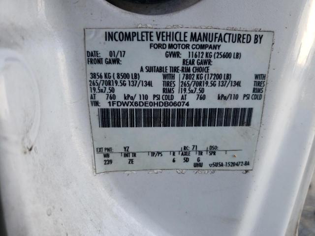 2017 FORD F650 SUPER 1FDWX6DE0HDB06074