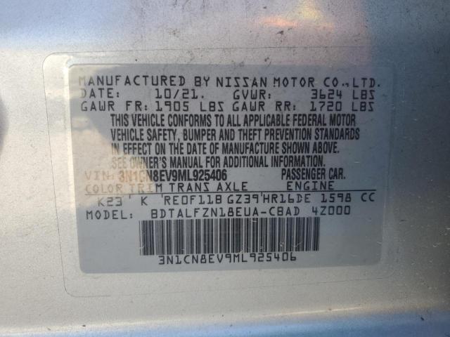 3N1CN8EV9ML925406 2021 Nissan Versa Sv