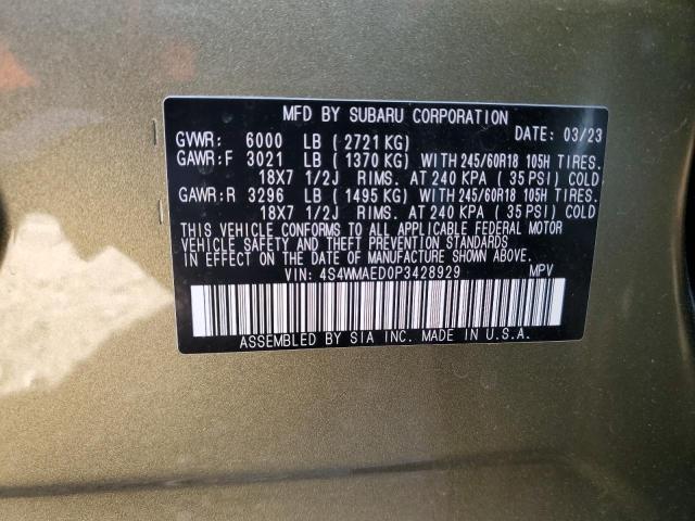 4S4WMAED0P3428929 | 2023 SUBARU ASCENT PRE