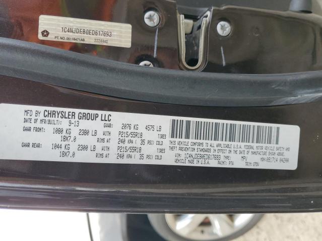1C4NJDEB0ED617693 Jeep Compass Latitude