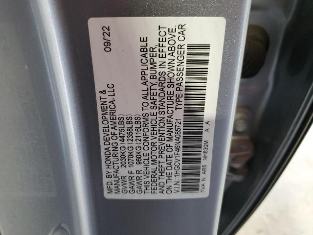 1HGCV1F46NA085721 | 2022 HONDA ACCORD SPO