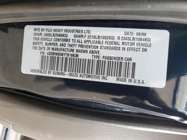 Image 12 of 2000 Subaru Legacy salvage vehicle - Lot #78471703 at Copart