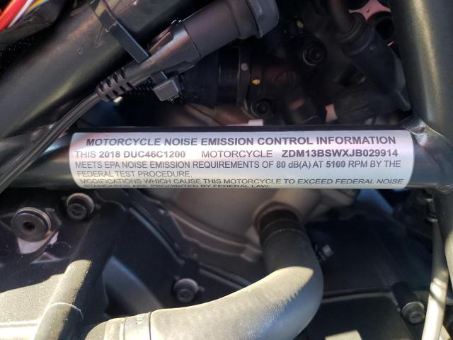 2018 DUCATI DIAVEL ZDM13BSWXJB029914
