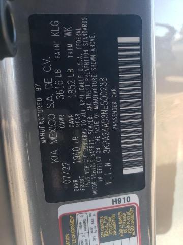 2022 KIA RIO LX - 3KPA24AD3NE500238
