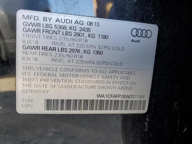 VIN WA1CFAFP2EA031154 2014 Audi Q5, Premium no.13