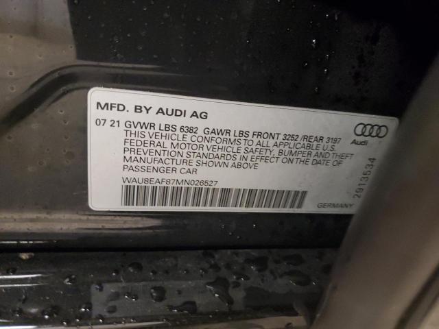 WAU8EAF87MN026527 | 2021 AUDI A8 L