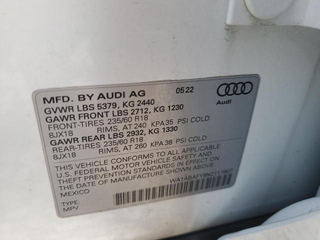 WA1ABAFY9N2117907 2022 AUDI Q5, photo no. 13