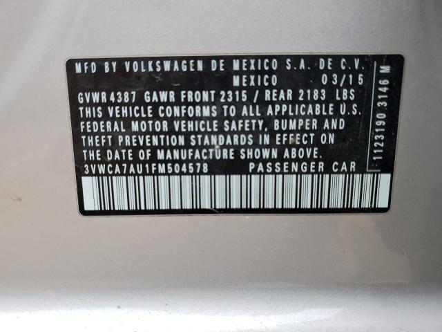 2015 VOLKSWAGEN GOLF SPORT - 3VWCA7AU1FM504578