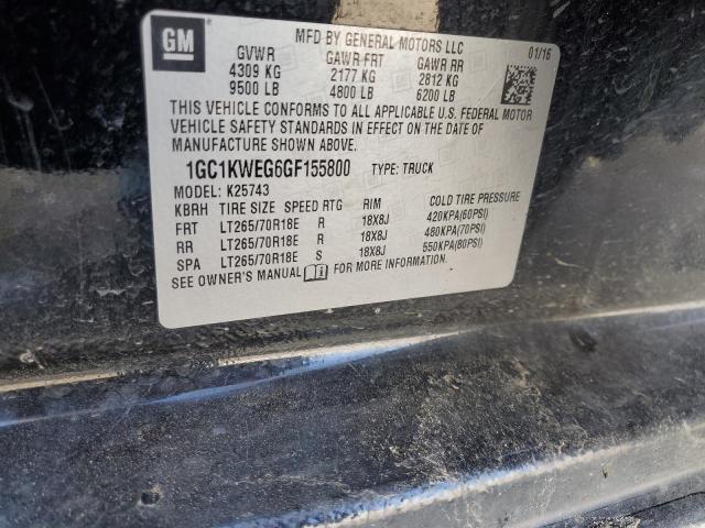 2016 CHEVROLET 2500 - 1GC1KWEG6GF155800