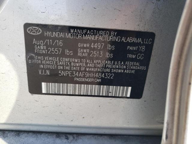 2017 HYUNDAI SONATA SPO - 5NPE34AF9HH484322