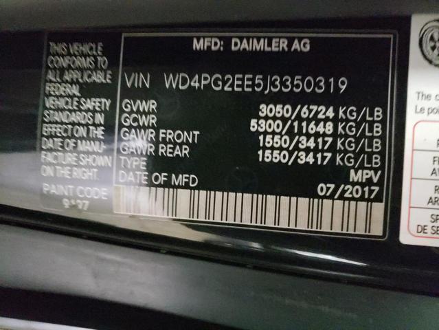 WD4PG2EE5J3350319 | 2018 MERCEDES-BENZ METRIS