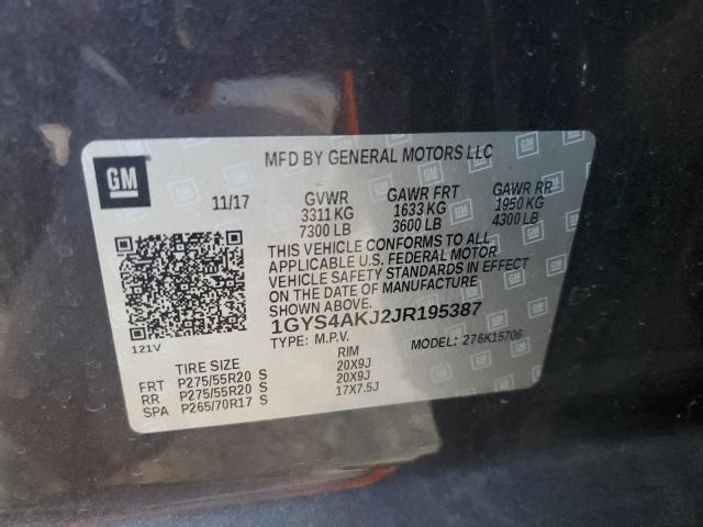 2018 CADILLAC ESCALADE 1GYS4AKJ2JR195387