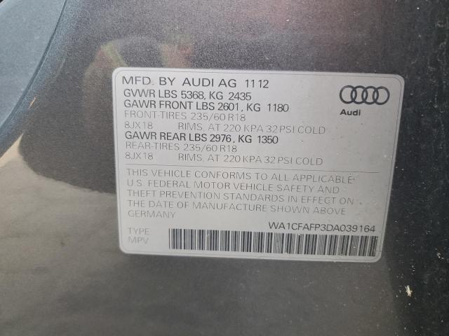 VIN WA1CFAFP3DA039164 2013 Audi Q5, Premium no.13