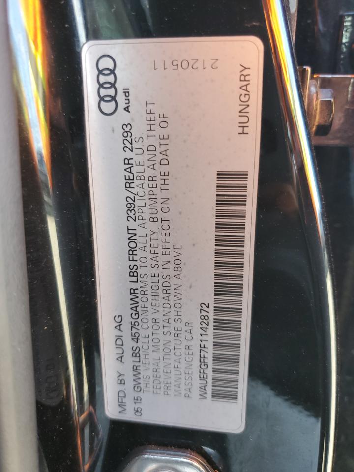 2015 Audi A3 Premium Plus vin: WAUEFGFF7F1142872