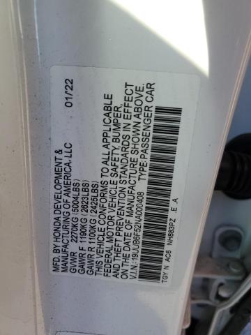 2022 ACURA TLX TECH A - 19UUB6F52NA000408