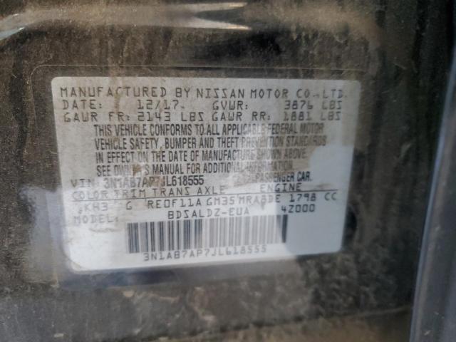 2018 NISSAN SENTRA S - 3N1AB7AP7JL618555