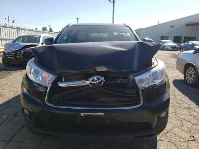 VIN 5TDKKRFH8ES011627 2014 Toyota Highlander, Xle no.5