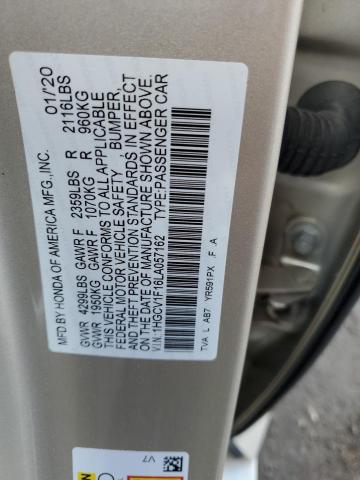 1HGCV1F16LA057162 | 2020 HONDA ACCORD LX